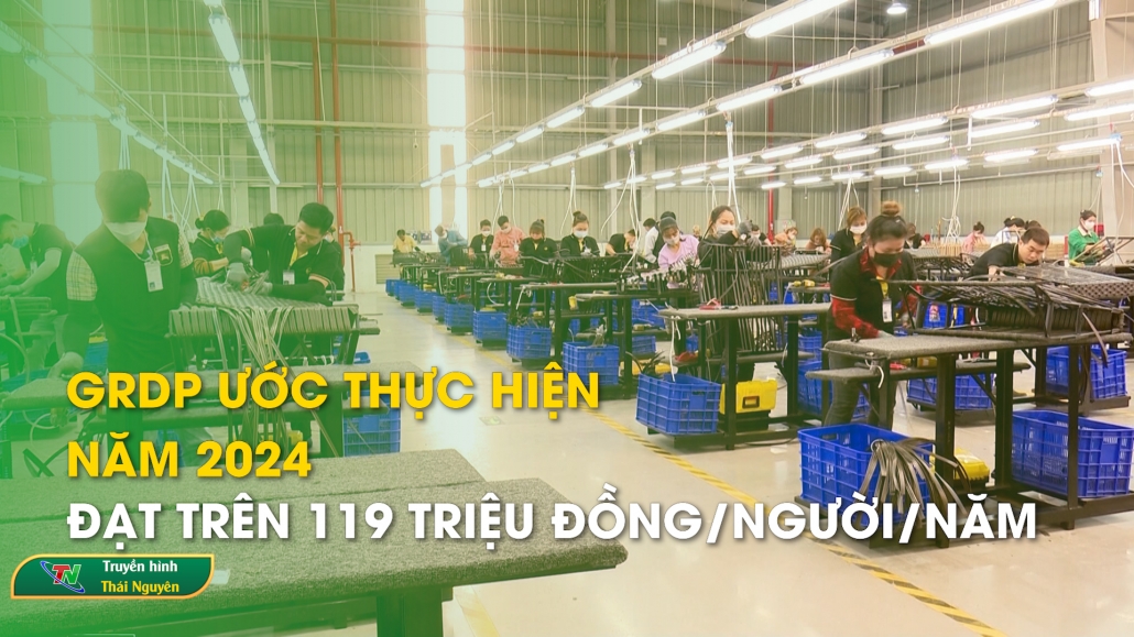 GRDP ước thực hiện năm 2024 đạt trên 119 triệu đồng/người/năm