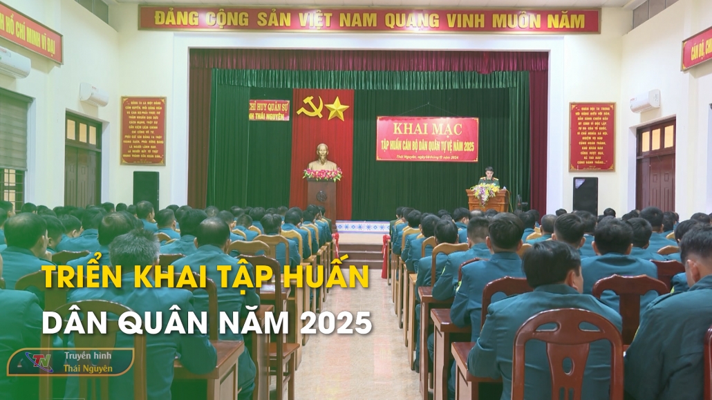 Triển khai tập huấn dân quân năm 2025