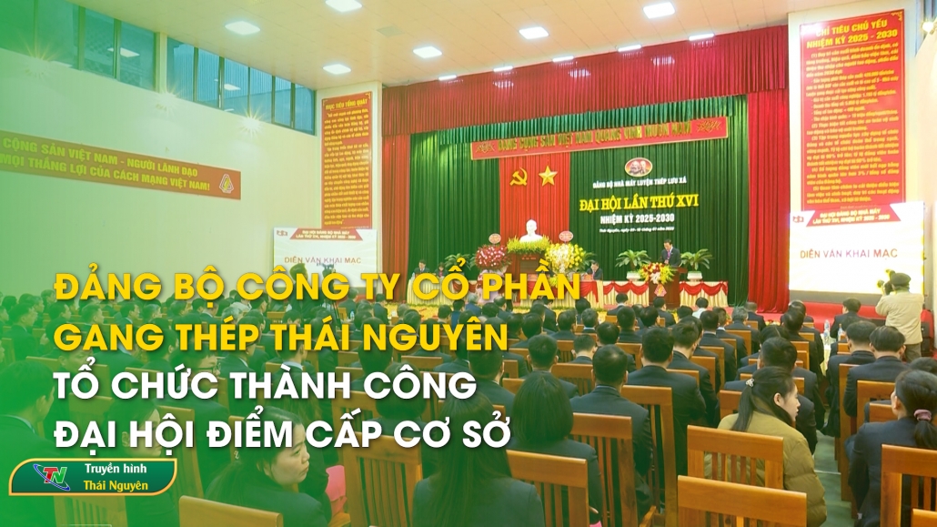 Đảng bộ Công ty Cổ phần Gang Thép Thái Nguyên tổ chức thành công Đại hội điểm cấp cơ sở