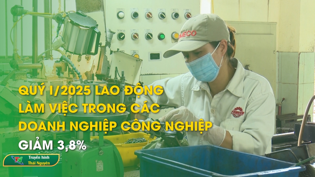 Quý I/2025 lao động làm việc trong các doanh nghiệp công nghiệp giảm 3,8%