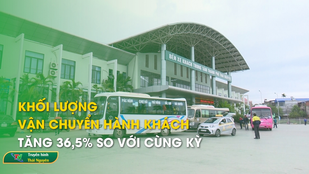 Khối lượng vận chuyển hành khách tăng 36,5% so với cùng kỳ