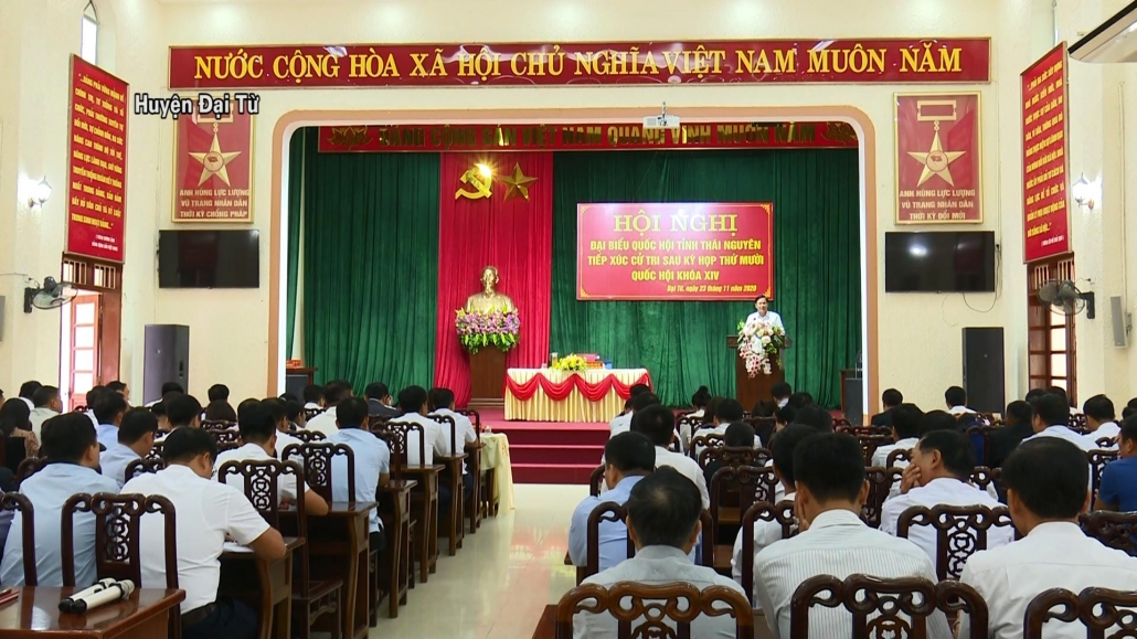 Đoàn đại biểu Quốc hội tỉnh Thái Nguyên tiếp xúc cử tri huyện Đại Từ