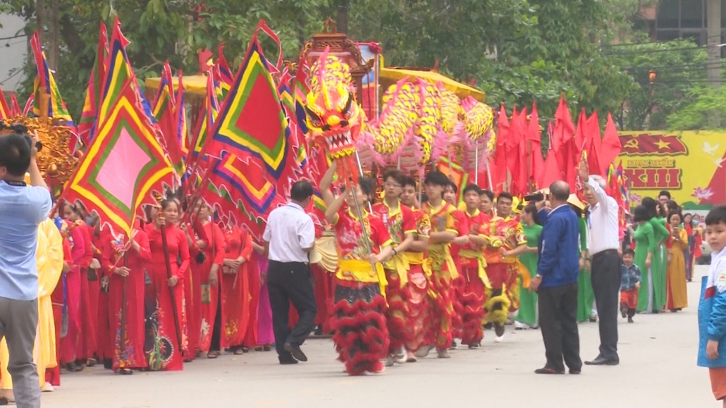 Trang trọng lễ giỗ tổ tại đình Hùng Vương, thành phố Thái Nguyên