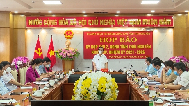 Họp báo Kỳ họp thứ hai, HĐND tỉnh Thái Nguyên khóa XIV
