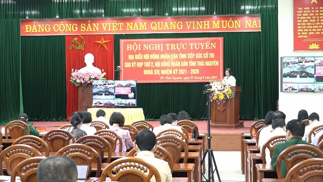 Đại biểu HĐND tỉnh tiếp xúc cử tri T.P Thái Nguyên