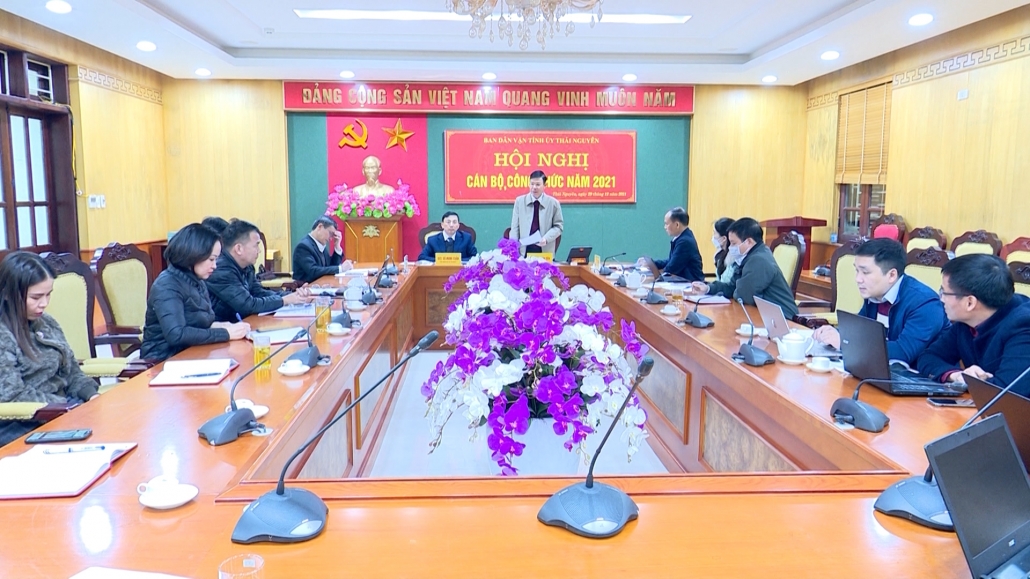Ban Dân vận Tỉnh ủy tổ chức hội nghị cán bộ công chức năm 2021
